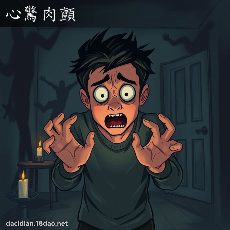 心惊肉颤 - 国语大辞典配图