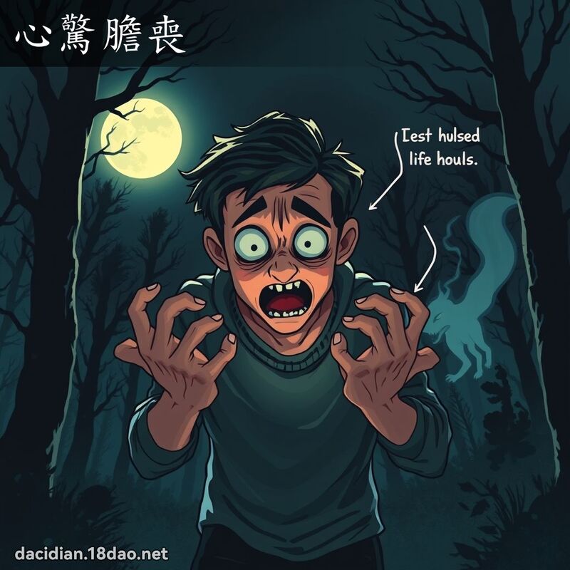 心惊胆丧 - 国语大辞典配图