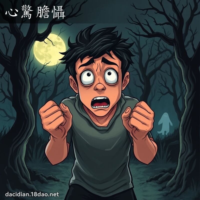 心惊胆慑 - 国语大辞典配图