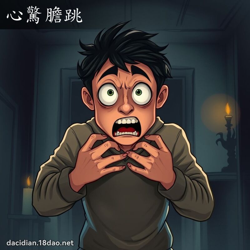 心惊胆跳 - 国语大辞典配图