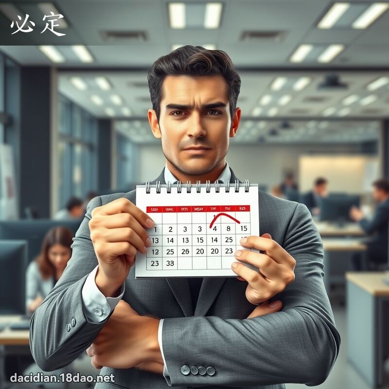 必定 - 國語大辭典配圖