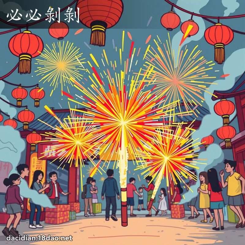 必必剥剥 - 国语大辞典配图