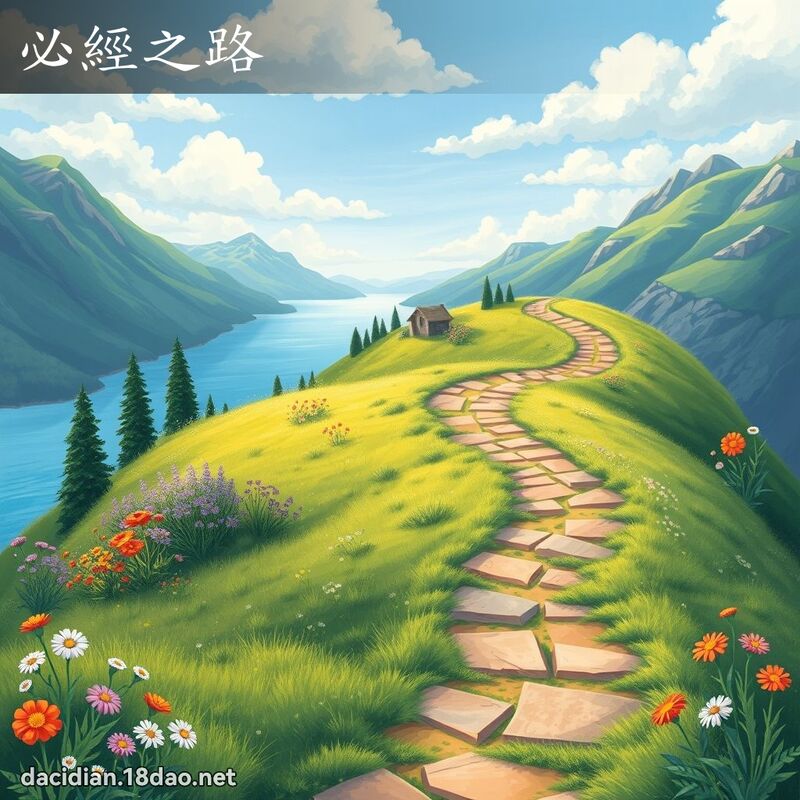 必經之路 - 國語大辭典配圖
