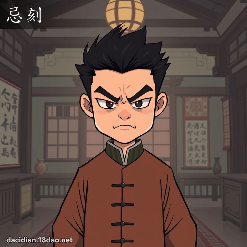 忌刻 - 國語大辭典配圖