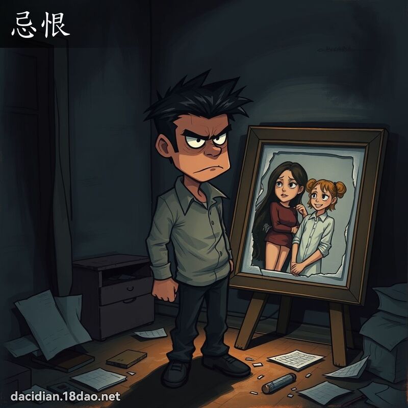 忌恨 - 國語大辭典配圖