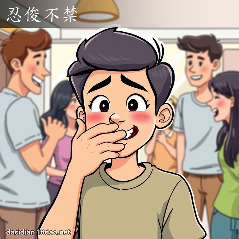 忍俊不禁 - 国语大辞典配图