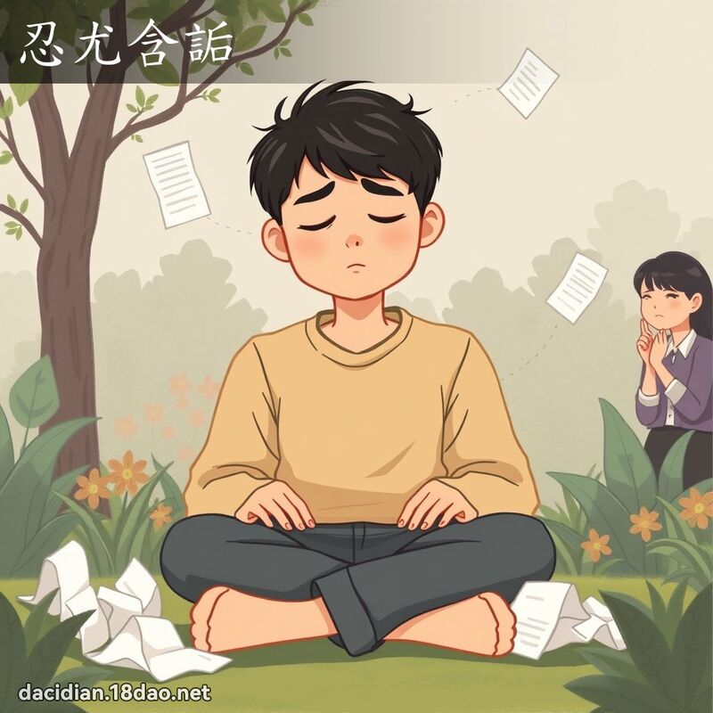 忍尤含詬 - 国语大辞典配图