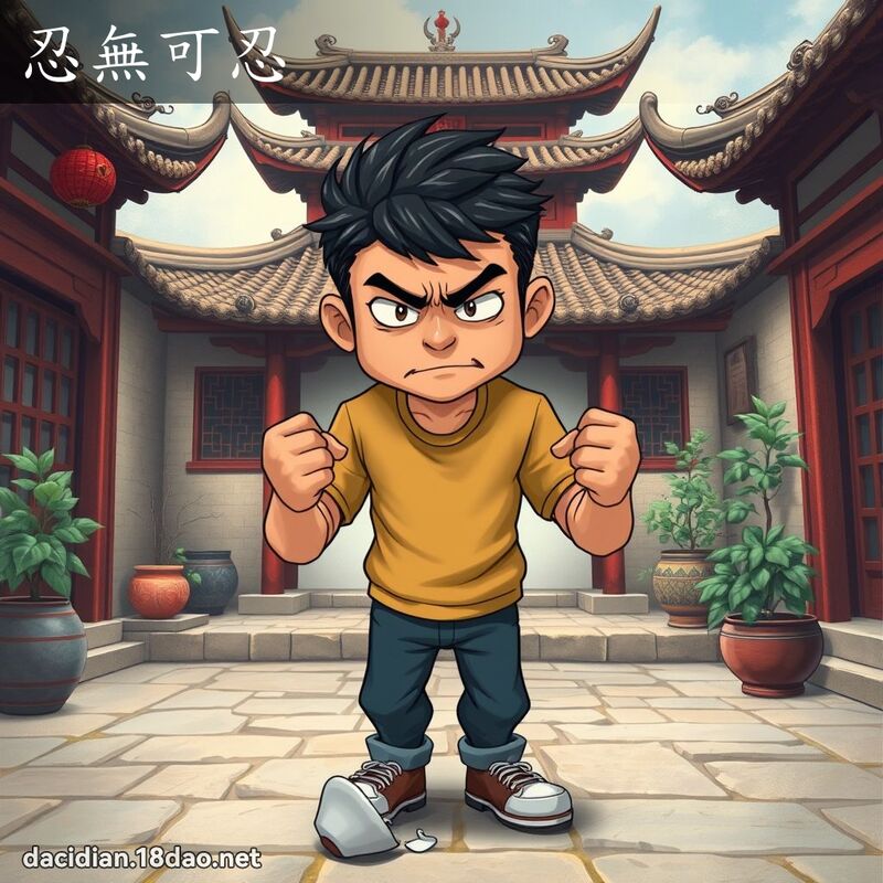 忍无可忍 - 国语大辞典配图