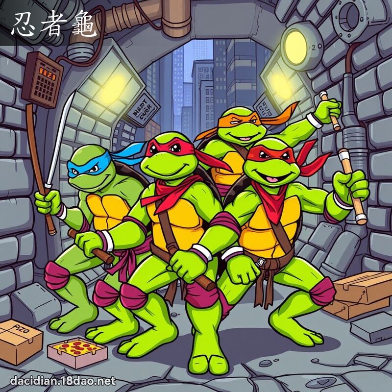 忍者龟 - 国语大辞典配图