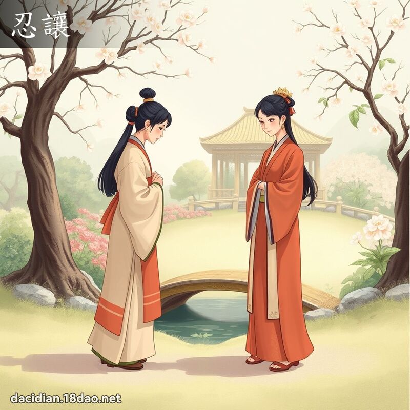 忍让 - 国语大辞典配图