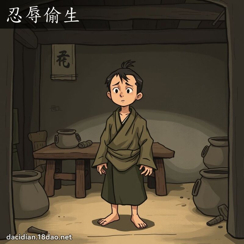 忍辱偷生 - 國語大辭典配圖