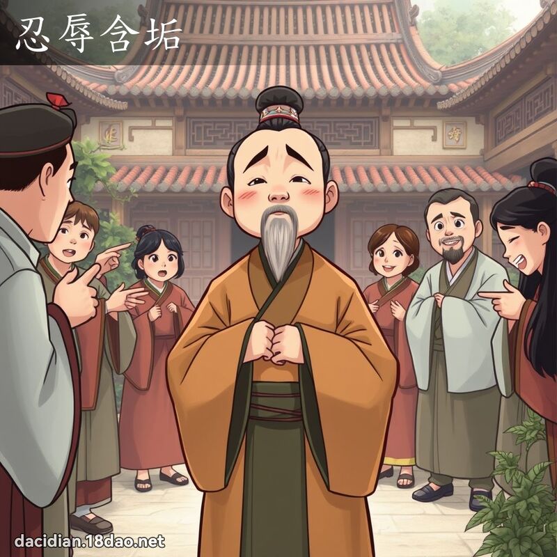忍辱含垢 - 國語大辭典配圖