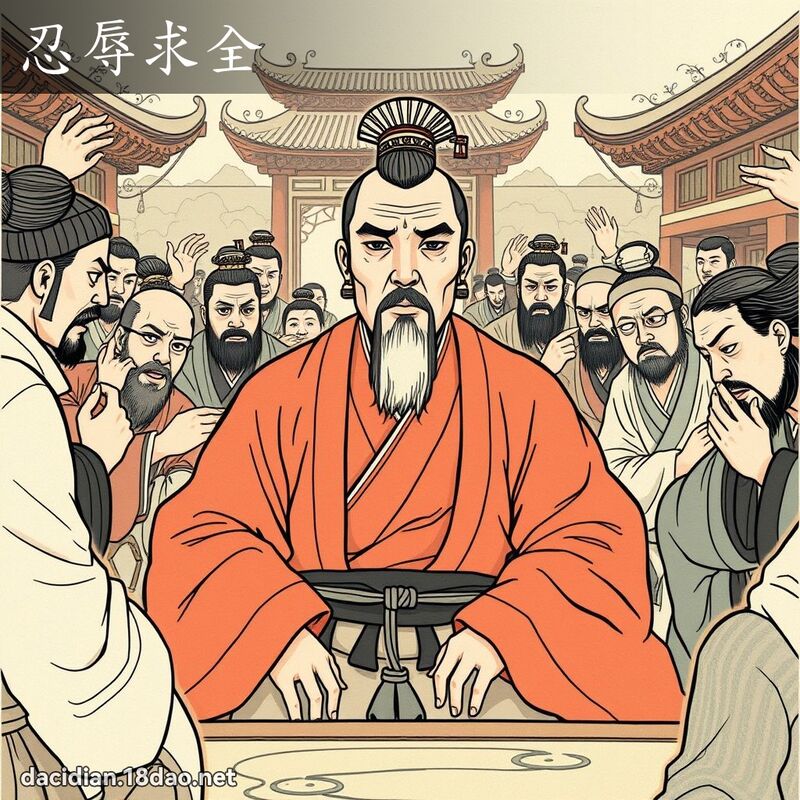 忍辱求全 - 国语大辞典配图