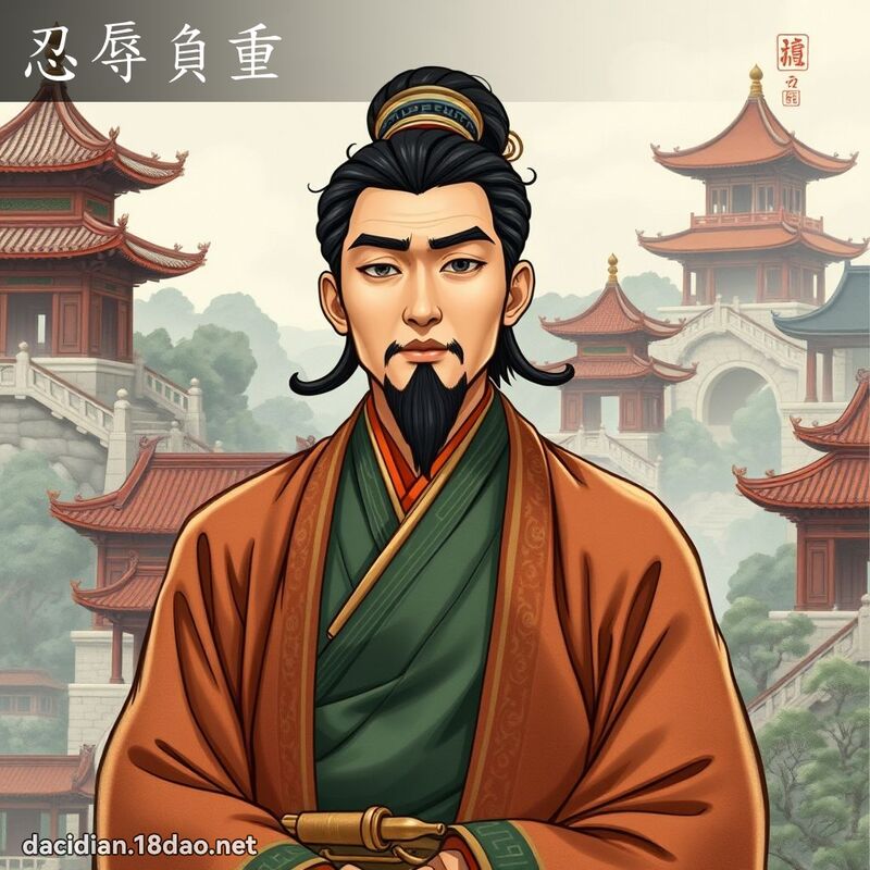 忍辱负重 - 国语大辞典配图