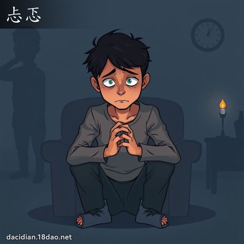 忐忑 - 国语大辞典配图
