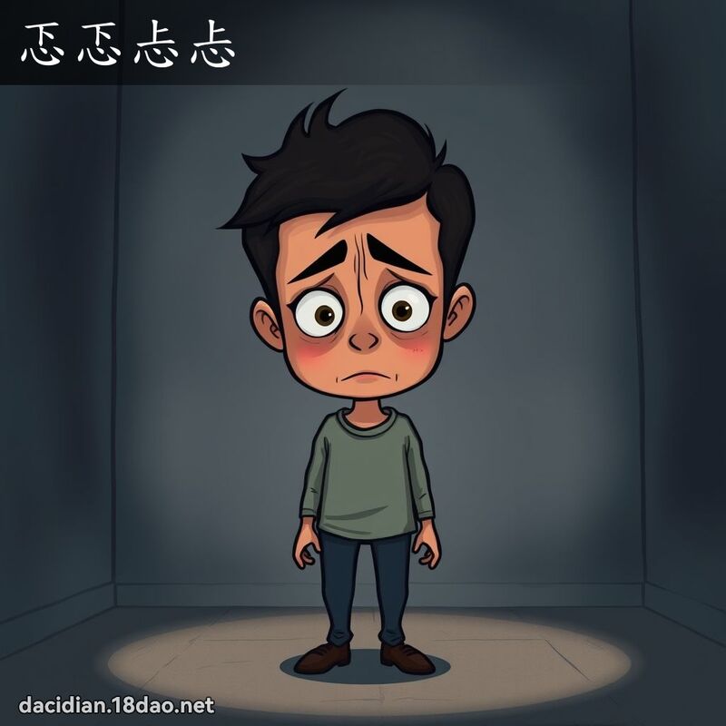 忑忑忐忐 - 國語大辭典配圖