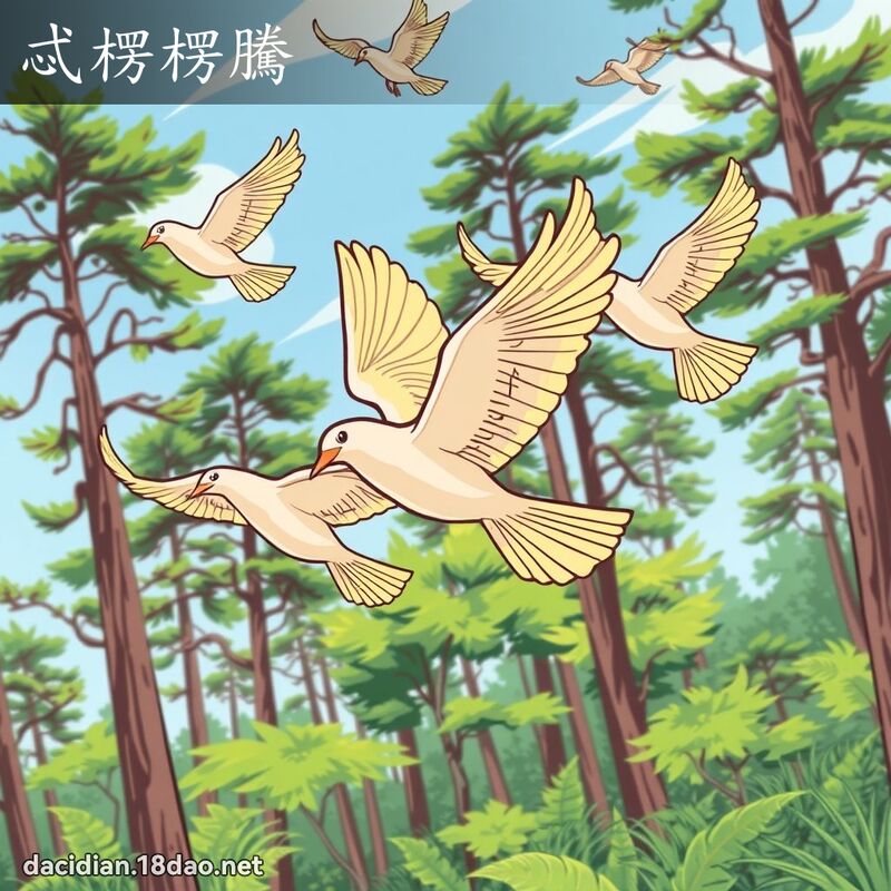 忒楞楞腾 - 国语大辞典配图