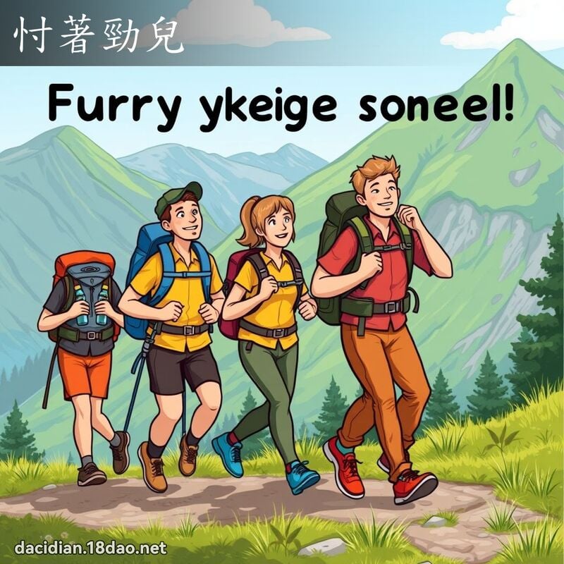 忖著勁兒 - 國語大辭典配圖