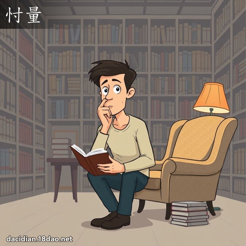 忖量 - 國語大辭典配圖