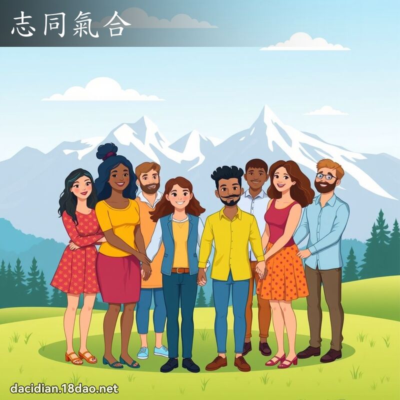 志同氣合 - 國語大辭典配圖