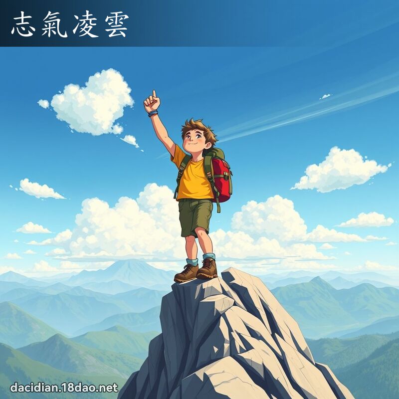 志氣凌雲 - 國語大辭典配圖