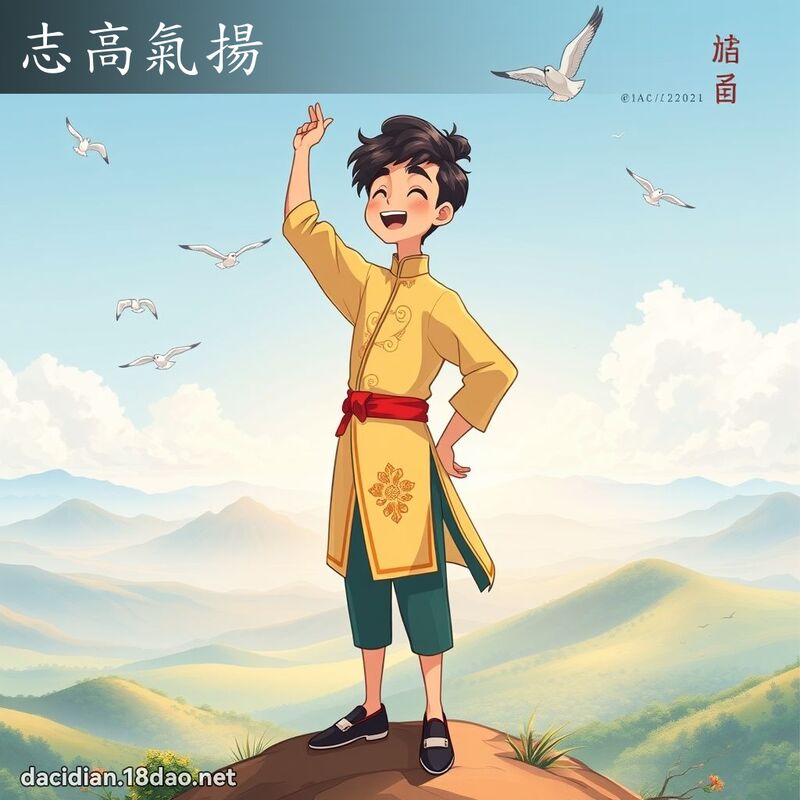 志高氣揚 - 國語大辭典配圖