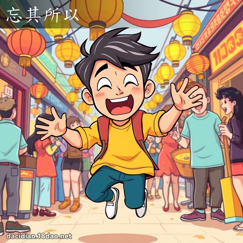 忘其所以 - 國語大辭典配圖