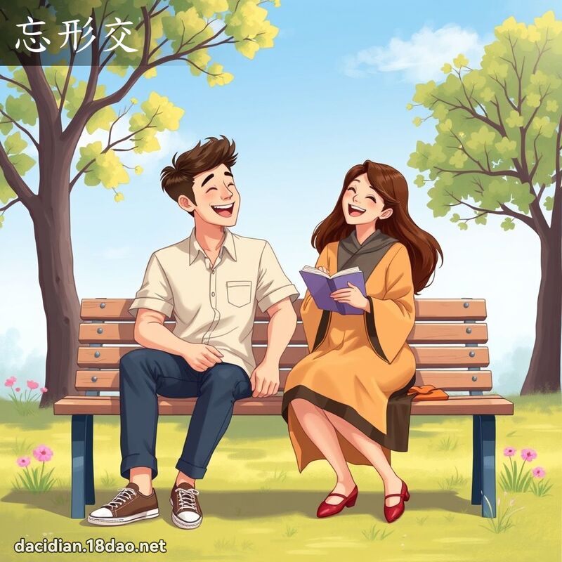 忘形交 - 国语大辞典配图