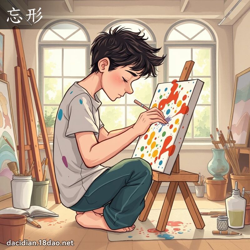 忘形 - 国语大辞典配图