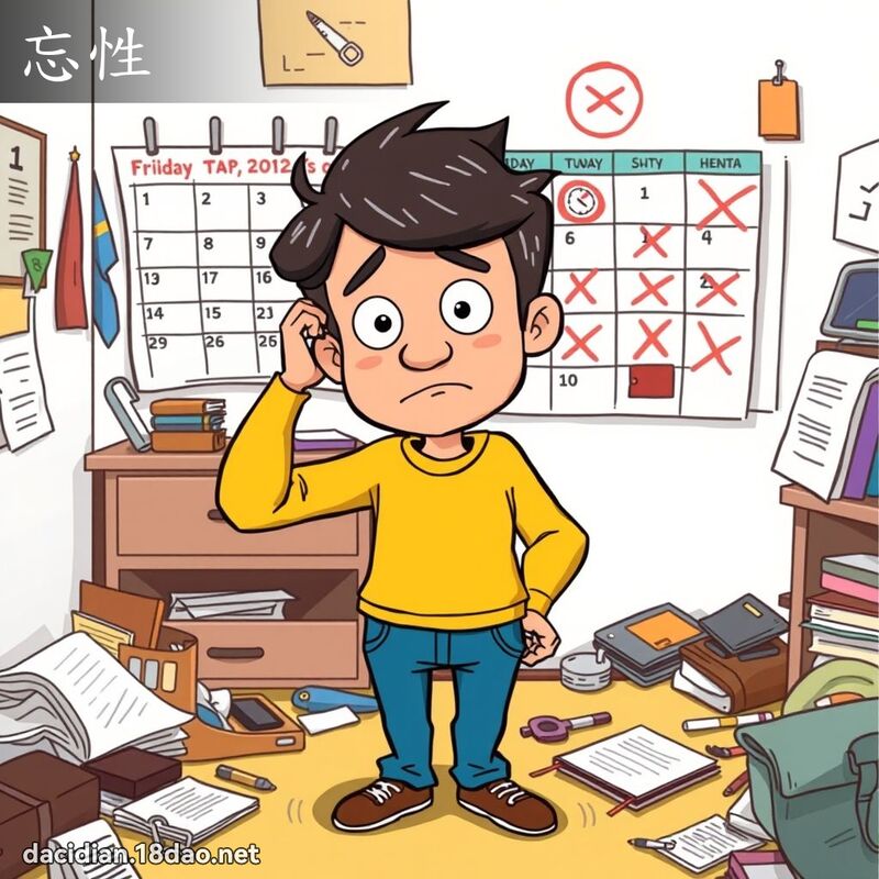 忘性 - 国语大辞典配图