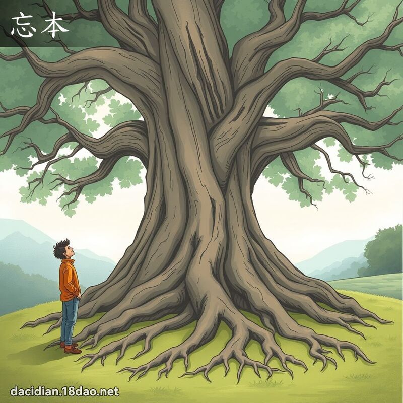 忘本 - 國語大辭典配圖