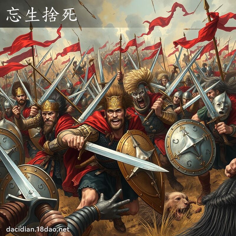 忘生舍死 - 国语大辞典配图