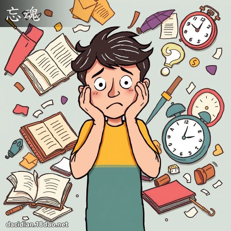 忘魂 - 國語大辭典配圖