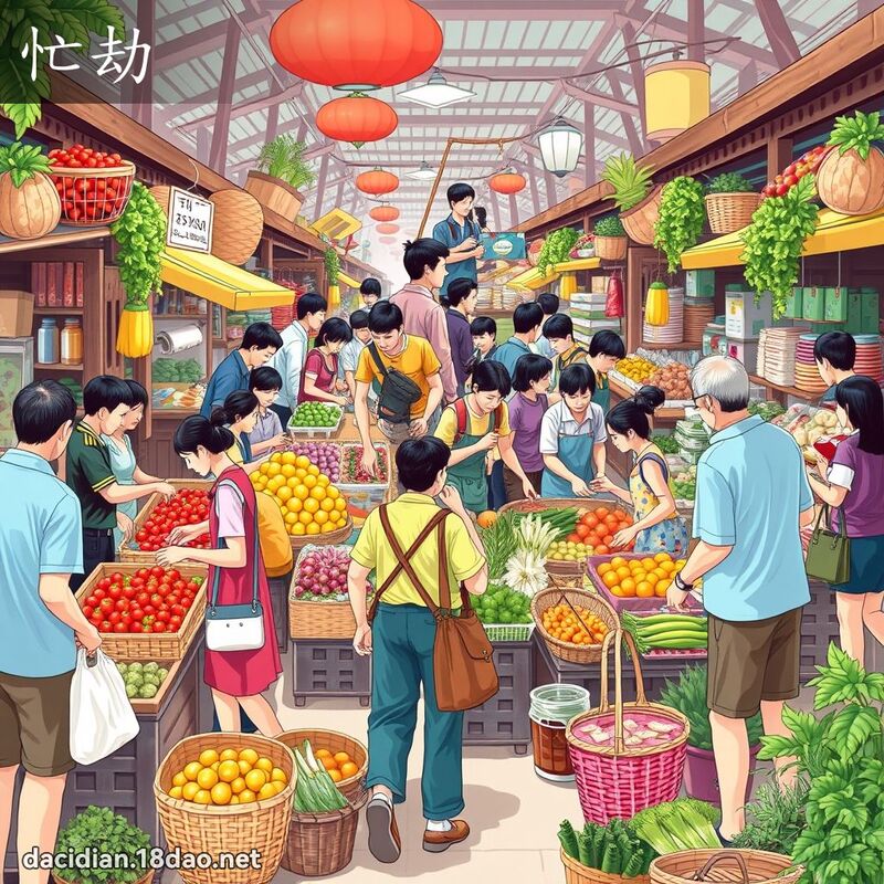 忙劫 - 国语大辞典配图