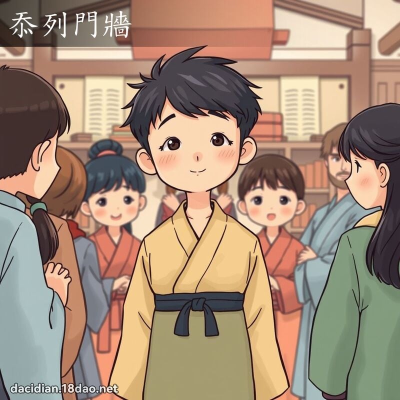 忝列门墙 - 国语大辞典配图