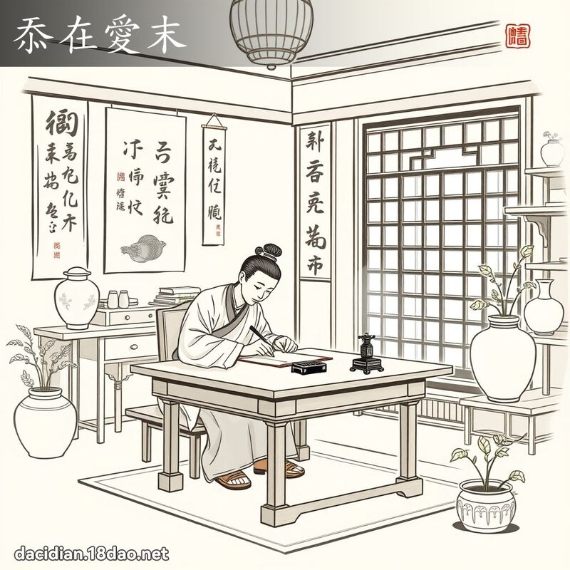 忝在爱末 - 国语大辞典配图