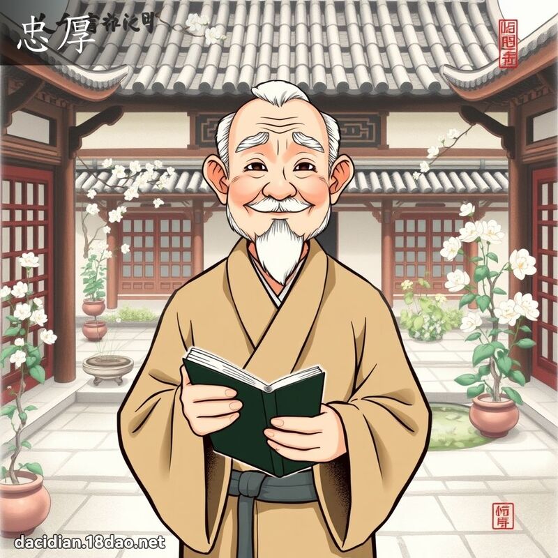 忠厚 - 國語大辭典配圖