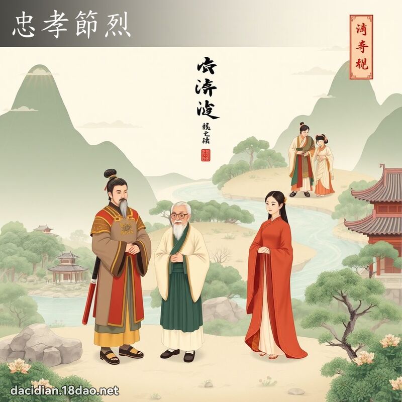 忠孝节烈 - 国语大辞典配图