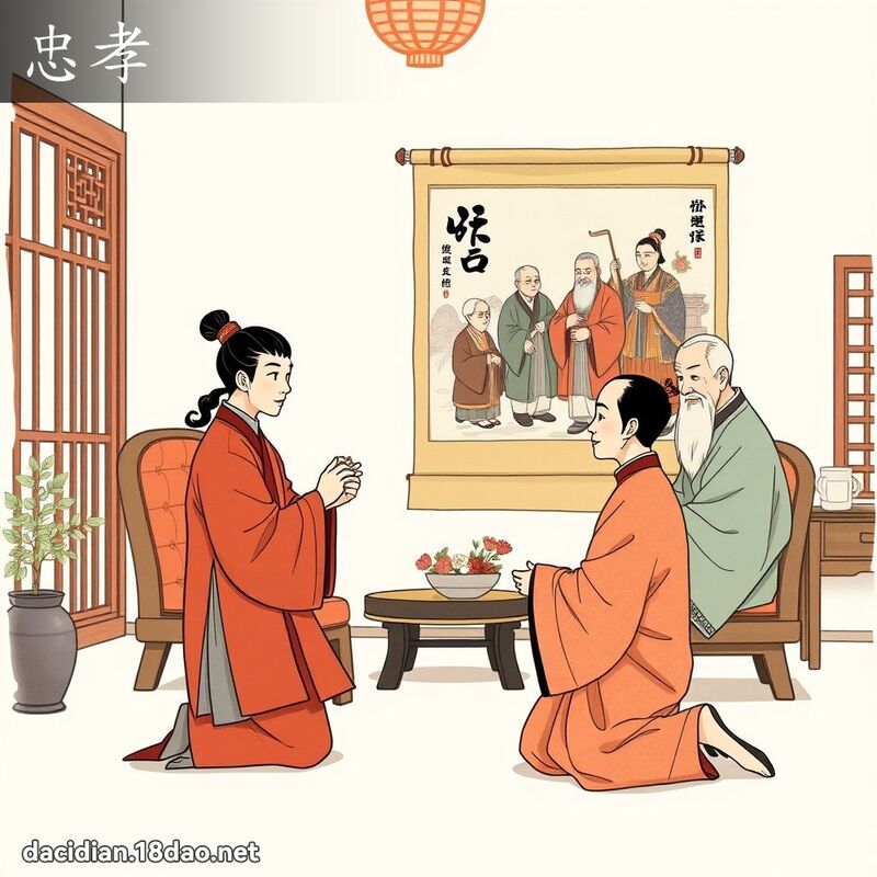 忠孝 - 国语大辞典配图