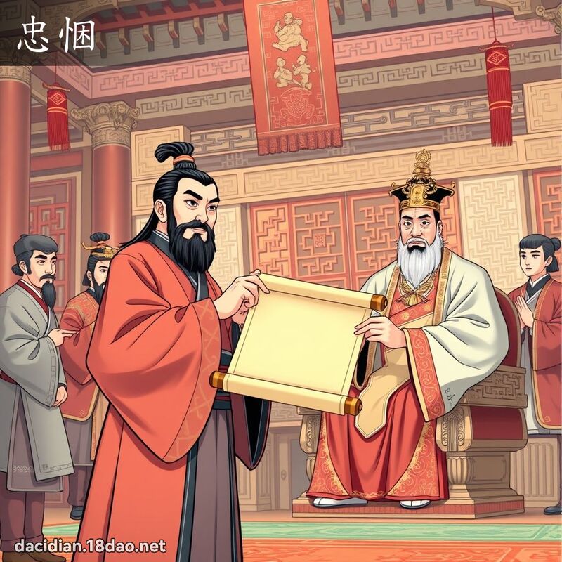 忠悃 - 國語大辭典配圖
