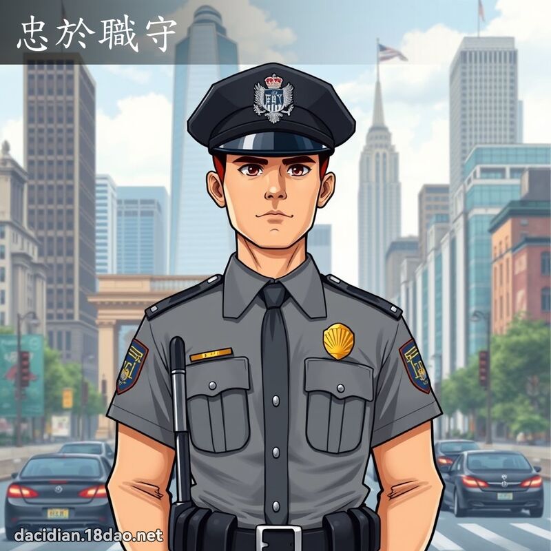 忠於职守 - 国语大辞典配图