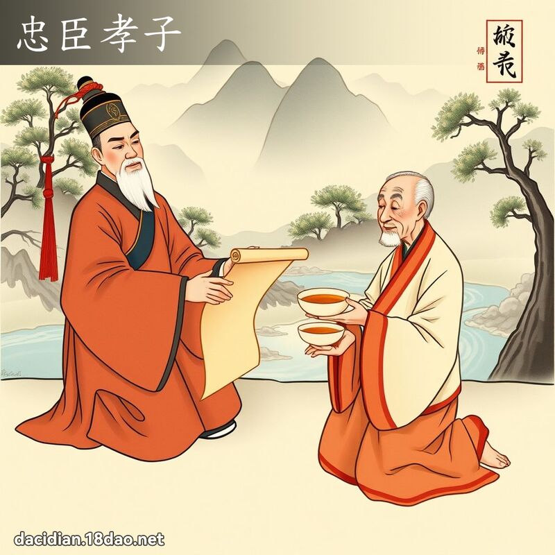 忠臣孝子 - 國語大辭典配圖