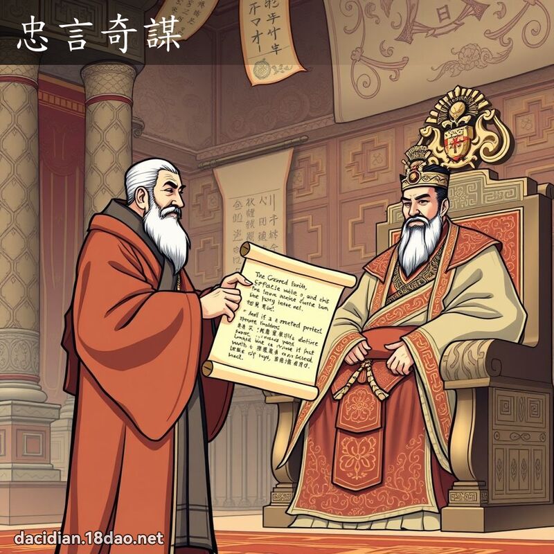 忠言奇謀 - 國語大辭典配圖