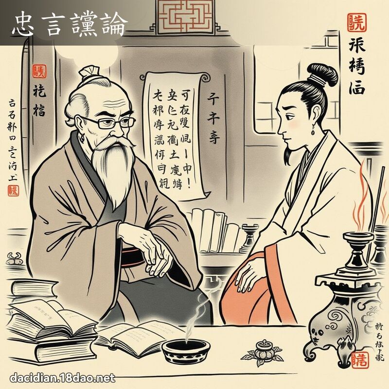 忠言讜論 - 國語大辭典配圖