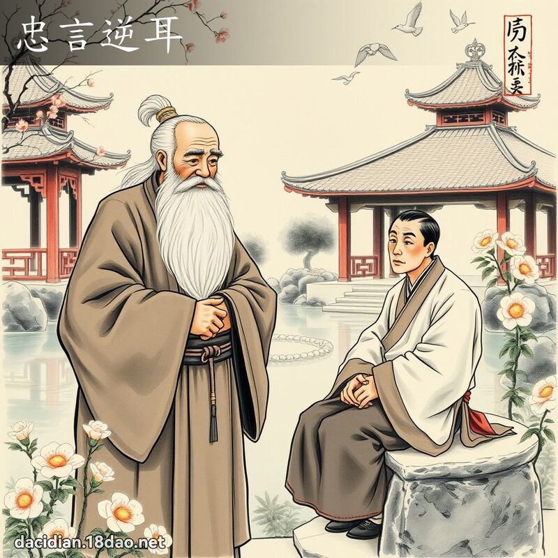 忠言逆耳 - 國語大辭典配圖