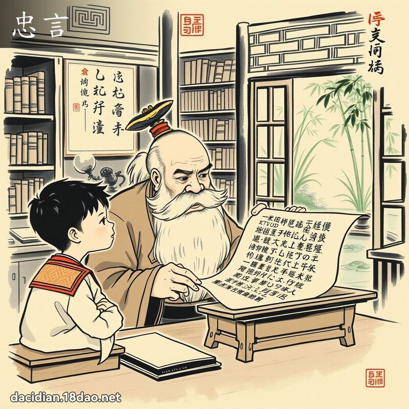 忠言 - 国语大辞典配图