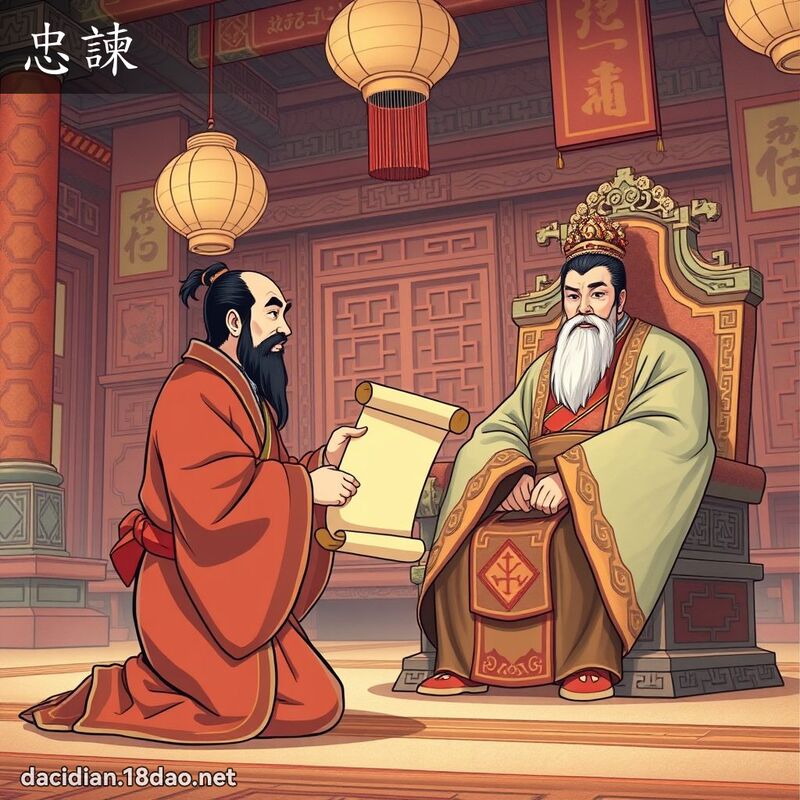 忠諫 - 國語大辭典配圖