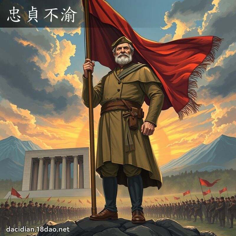 忠貞不渝 - 國語大辭典配圖