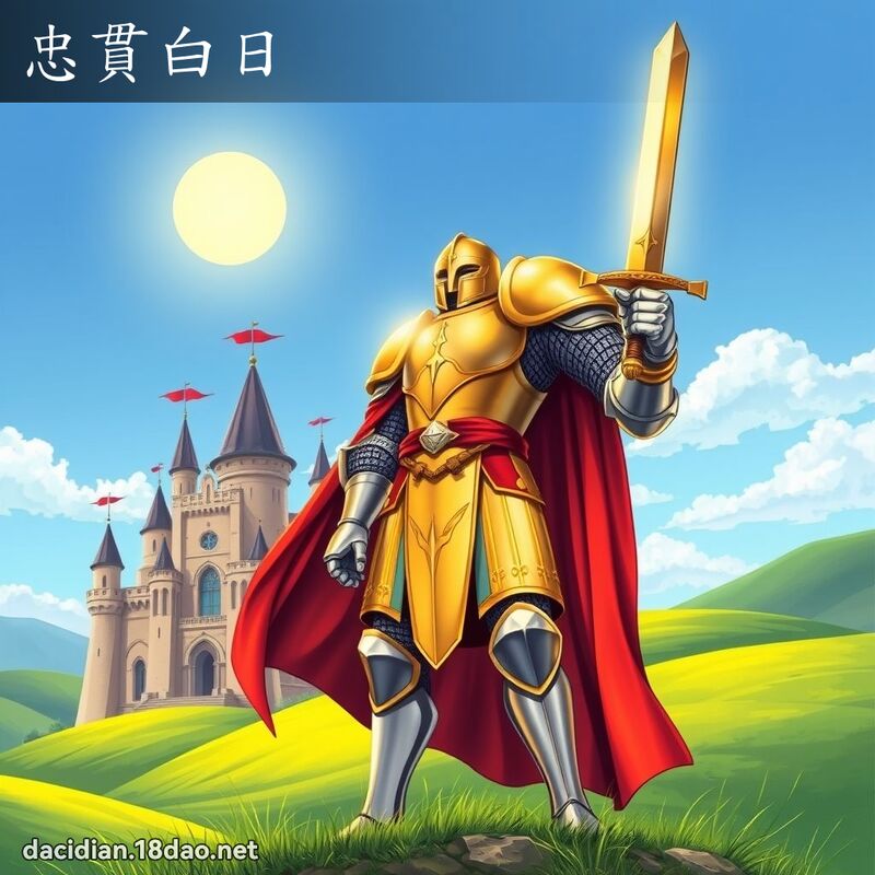 忠贯白日 - 国语大辞典配图