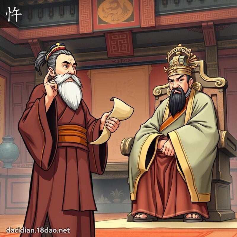 忤 - 国语大辞典配图
